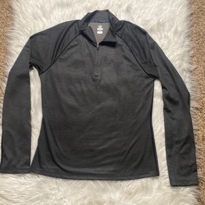 Merrell Select Wick 1/4 Zip, Grey Long Sleeved, Medium